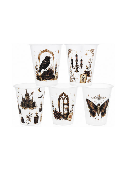 Gothic Hour Frosted Party Cups 30 pieces, 5 in 1