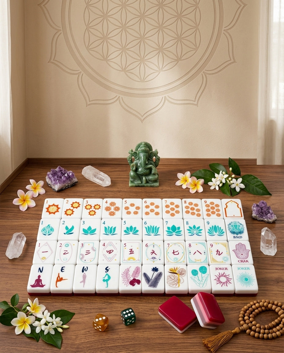 Yoga Mahjong set - Premium tile game