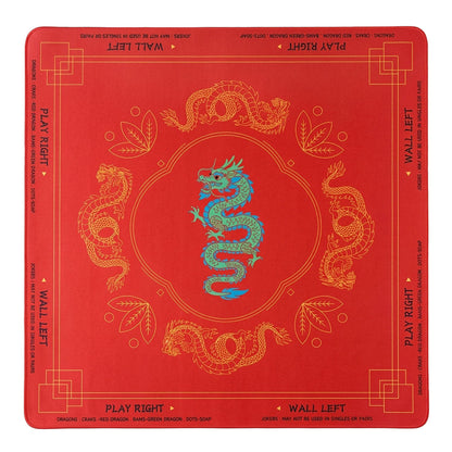 Classic Bold Flower - Rolled Neoprene Mahjong Mat with Storage Tube