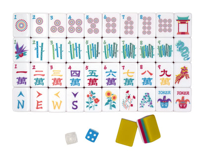 Classic Bold Flower Mahjong set - Premium tile game
