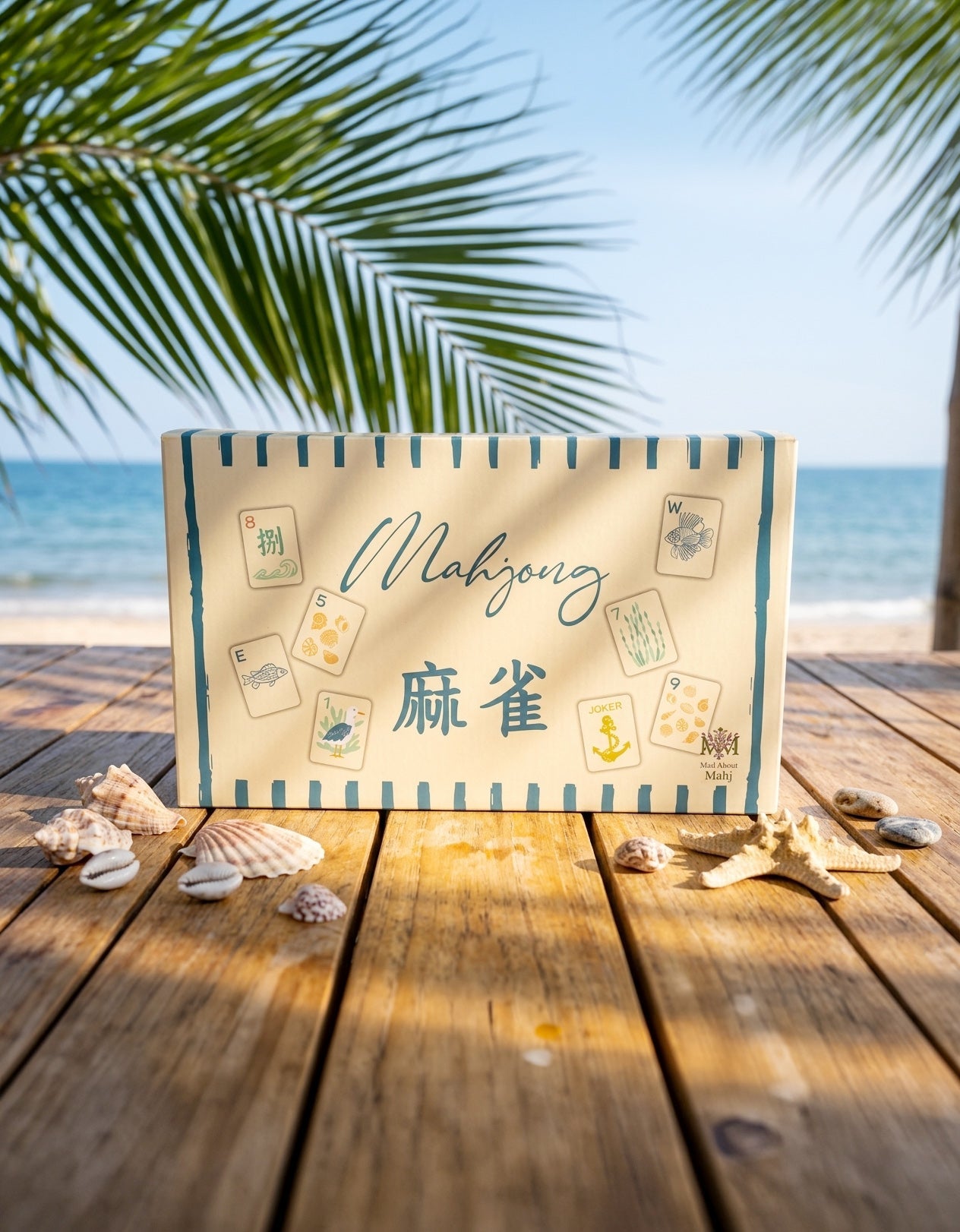August Pre-Order Coastal Hamptons Mahjong set - Premium tile game