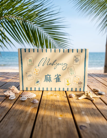 August Pre-Order Coastal Hamptons Mahjong set - Premium tile game