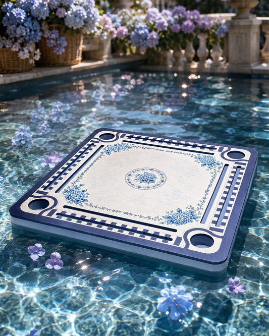 August Pre-Order-Floating Mahjong Mat - Hydrangea