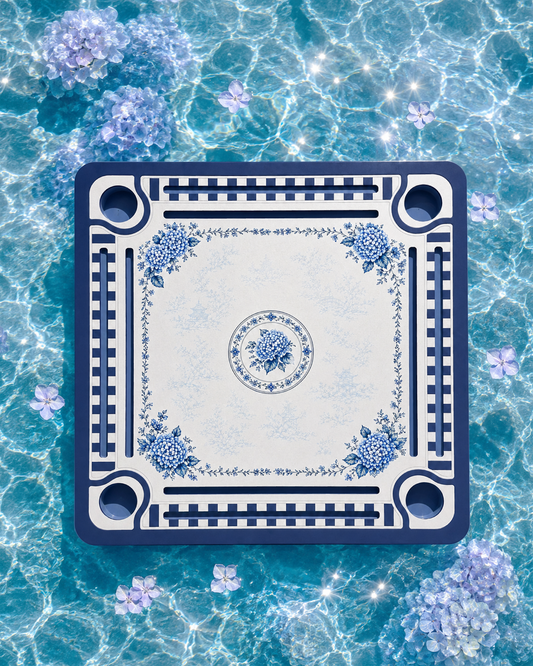 August Pre-Order-Floating Mahjong Mat - Hydrangea