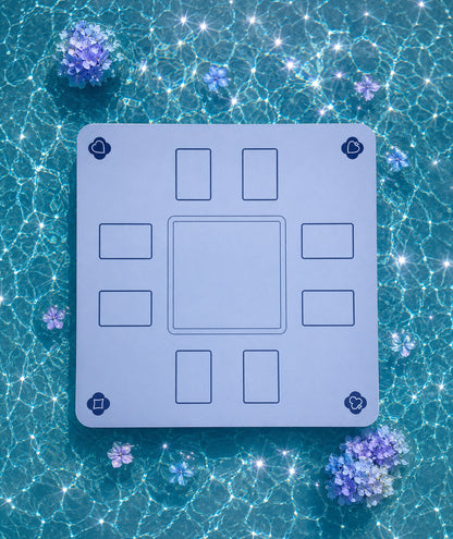 August Pre-Order-Floating Mahjong Mat - Hydrangea