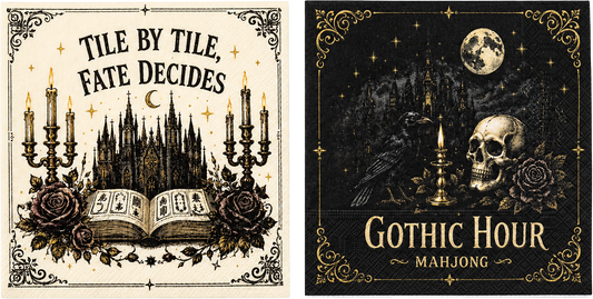 Gothic Hour Cocktail Paper Napkins 60 pieces, 2 in 1
