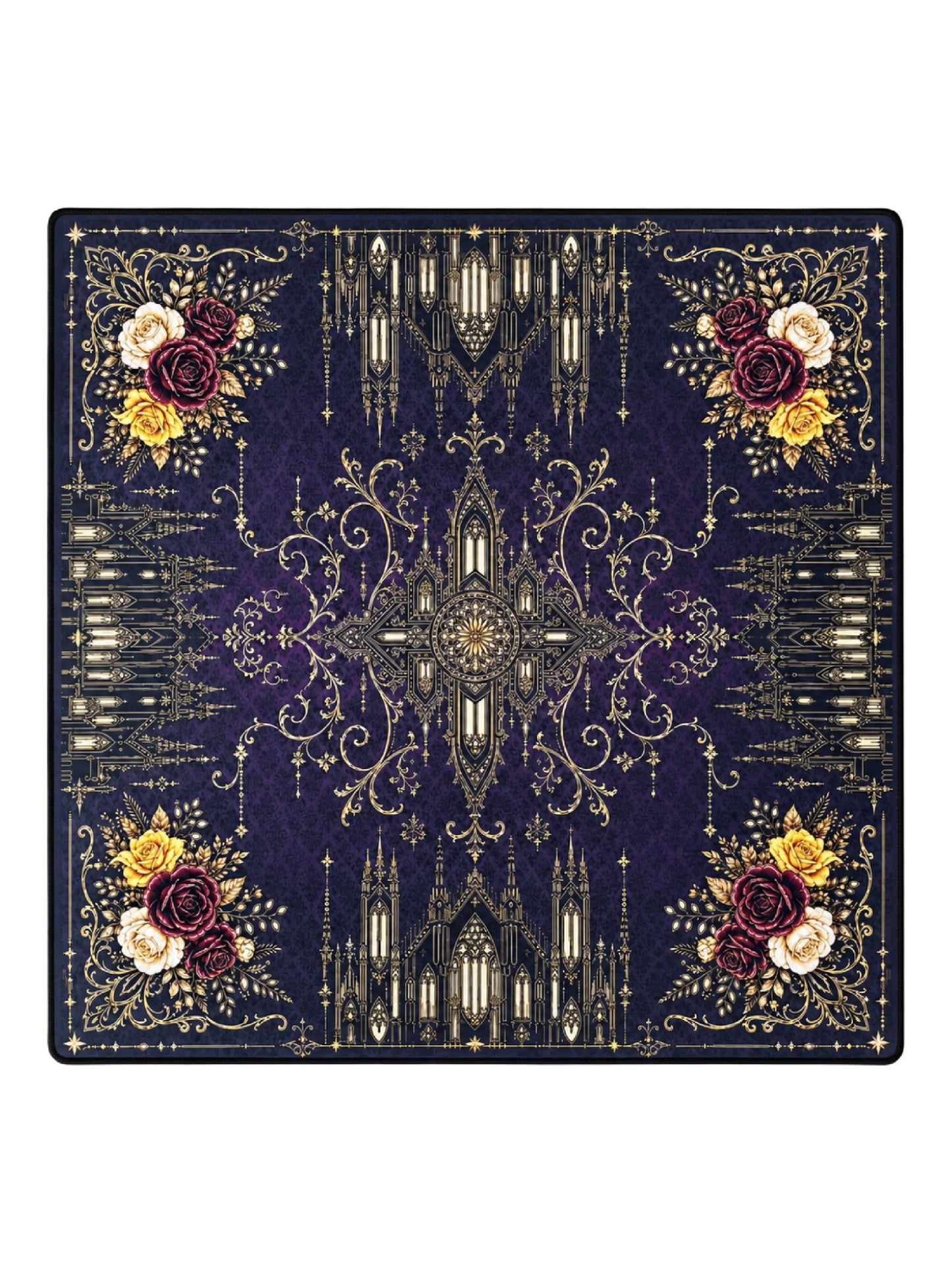 October Pre-Order Gothic Hour - Rolled Neoprene Mahjong Mat with Storage Tube