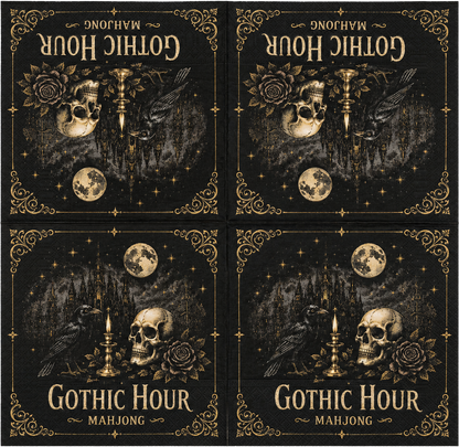 Gothic Hour Cocktail Paper Napkins 60 pieces, 2 in 1