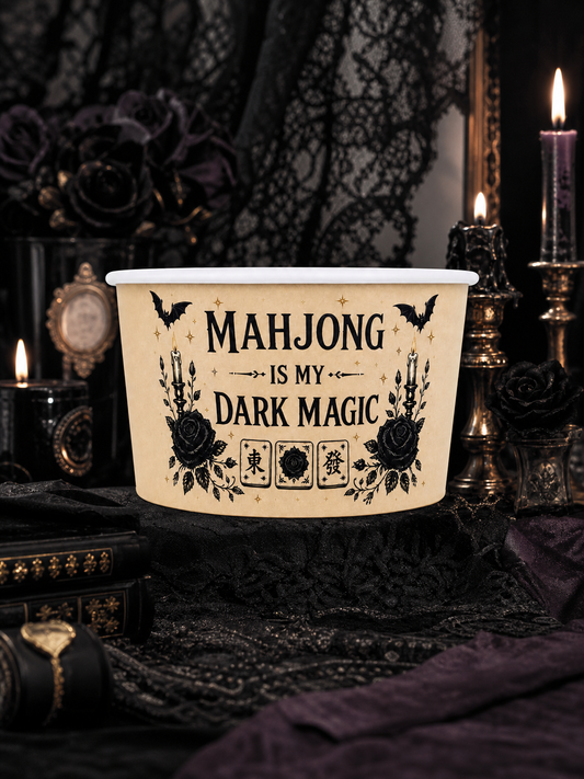 Spooky Mahjong Paper Snack Cup - 20 pieces (Halloween / Gothic Hour)