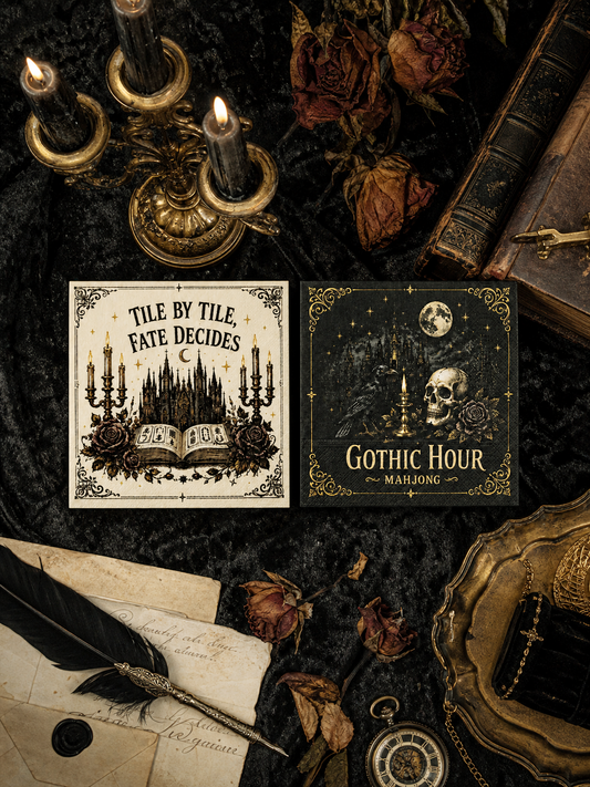 Gothic Hour Cocktail Paper Napkins 60 pieces, 2 in 1