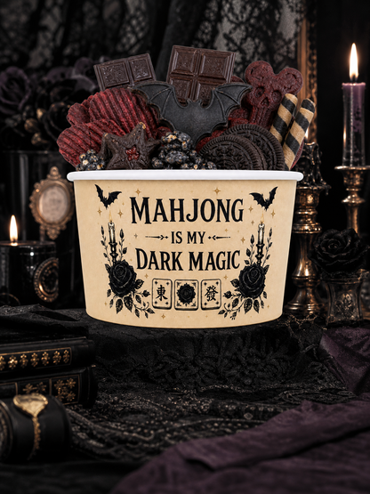Spooky Mahjong Paper Snack Cup - 20 pieces (Halloween / Gothic Hour)