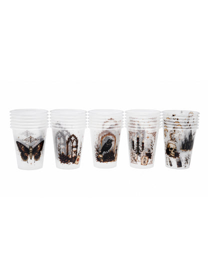 Gothic Hour Frosted Party Cups 30 pieces, 5 in 1