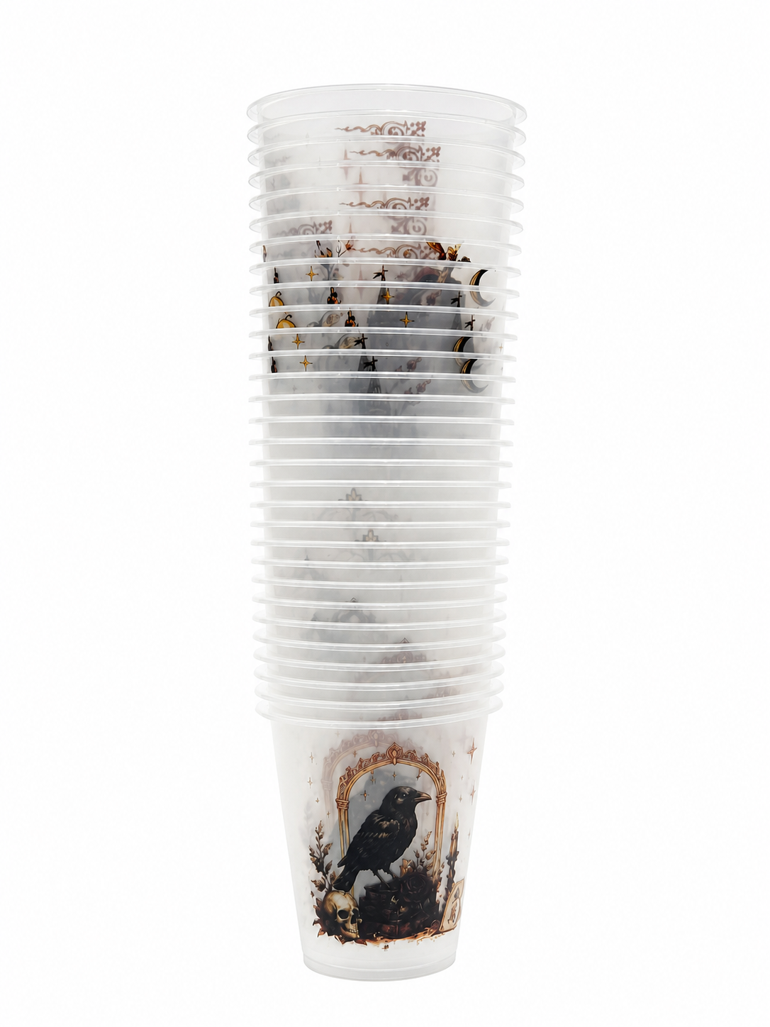 Gothic Hour Frosted Party Cups 30 pieces, 5 in 1