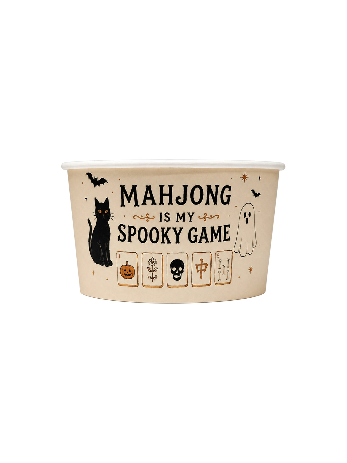 Spooky Mahjong Paper Snack Cup - 20 pieces (Halloween / Gothic Hour)