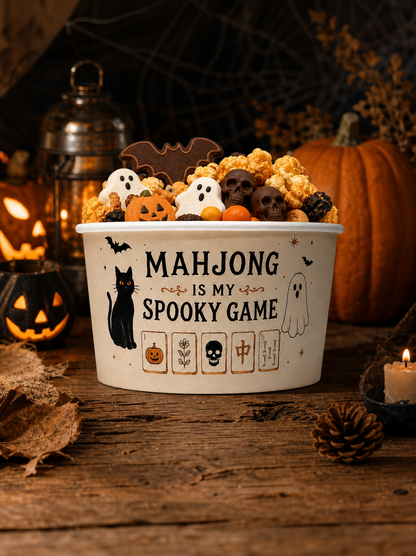 Spooky Mahjong Paper Snack Cup - 20 pieces (Halloween / Gothic Hour)