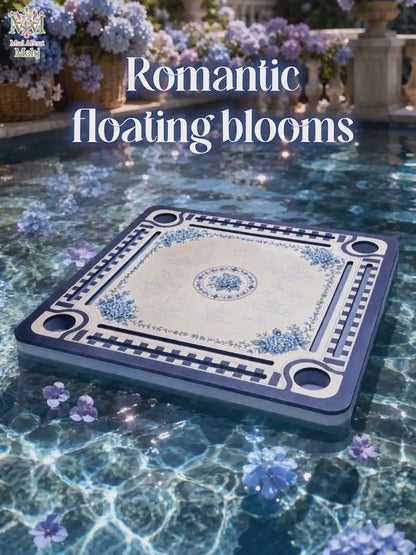 August Pre-Order-Floating Mahjong Mat - Hydrangea